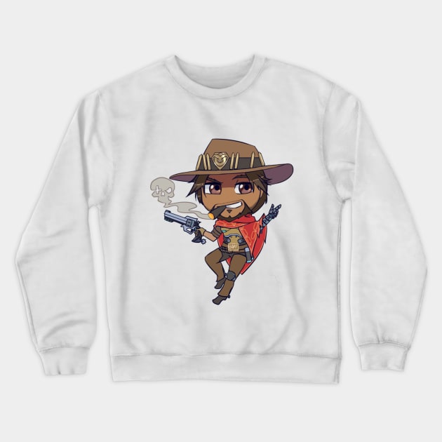 Chibi McCree Crewneck Sweatshirt by RidicBird